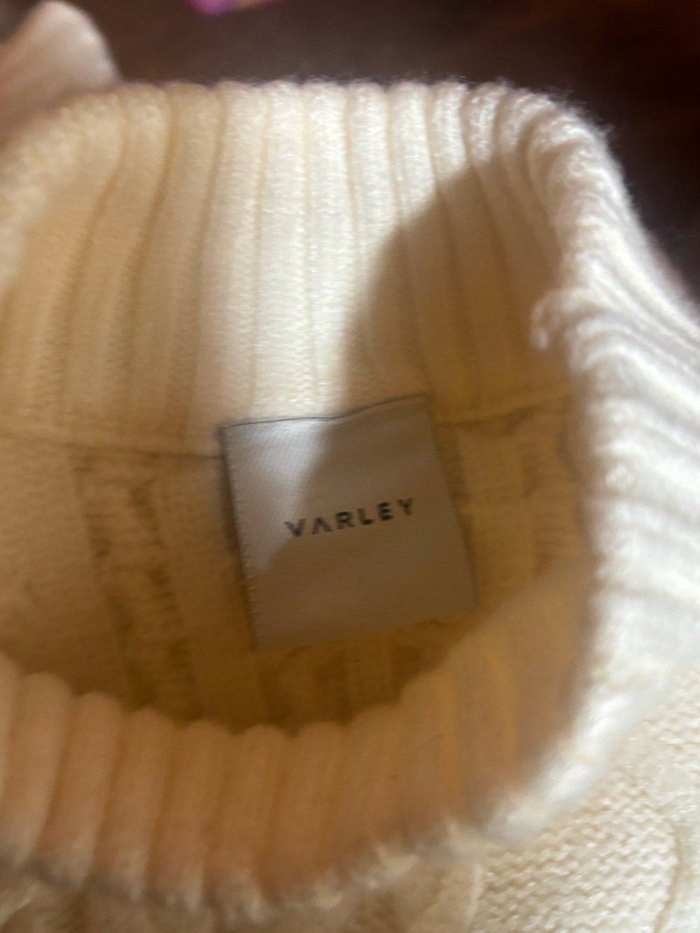 Varley Joilette Cable-knit Vest Cream Small - Picture 12 of 12
